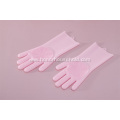 Silicone Dish washing gloves with brush